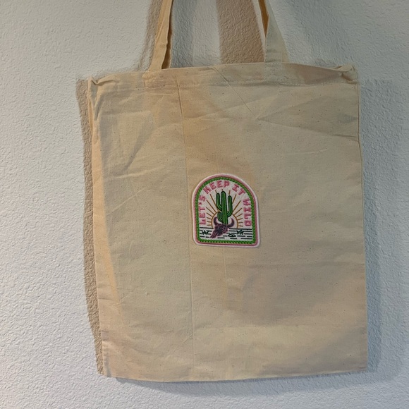 Canvas reusable tote 14.5x17in - Picture 2 of 5